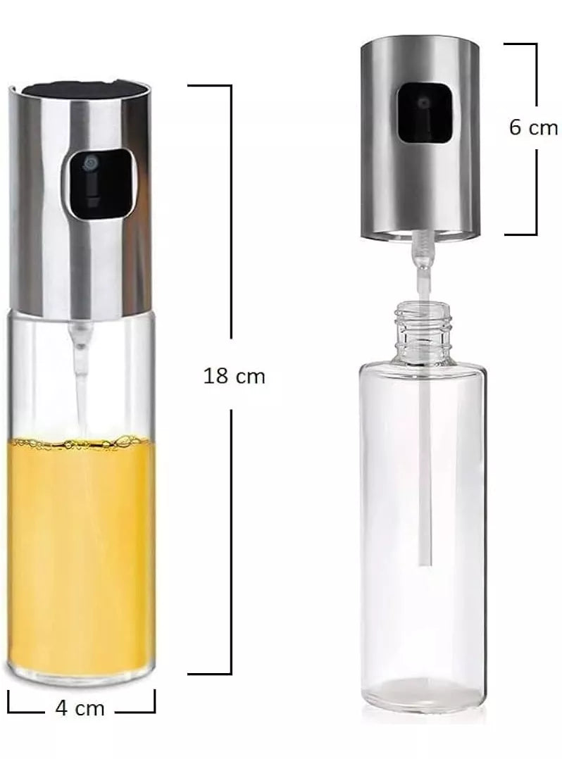 Pulverizador de aceite para cocinar, dispensador de aceite de oliva de  vidrio de 7.1 fl oz, pulverizador de botellas de rociador de aceite de  grado
